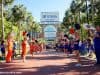 University of Florida cheerleaders line the way before the Florida Gators football team enters Ben Hill Griffin Stadium before the 2016 Orange and Blue Debut- Florida Gators football- 1280x854