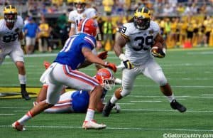 University of Florida cornerback Jalen Tabor sizes up a tackle in the 2016 Citrus Bowl- Florida Gators football- 1280x855