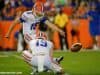 University of Florida kicker Eddy Pineiro attempts a field goal during the Orange and Blue Debut on Friday April 8, 2016- Florida Gators football- 1280x852