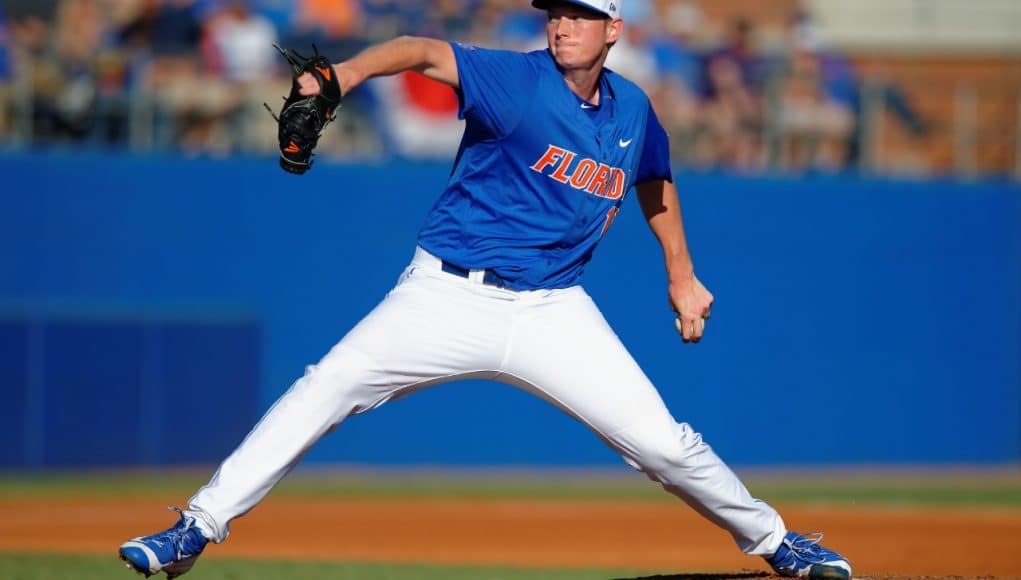 University of Florida pitcher A.J. Puk delivers against FGCU in his first start of the 2016 season- Florida Gators baseball- 1280x852