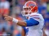 University of Florida quarterback Luke Del Rio makes a call at the line during the Orange and Blue Debut on Friday, April 8 2016- Florida Gators football- 1280x852