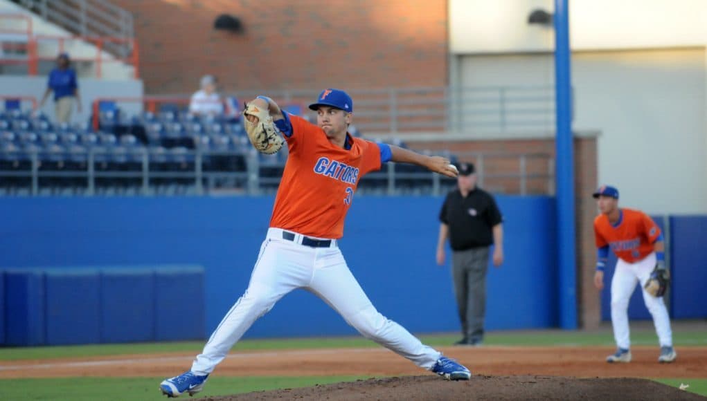 University of Florida sophomore Scott Moss picked up his first career win over Jacksonville University- Florida Gators baseball- 1280x850