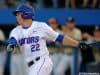 University of Florida catcher JJ Schwarz singles against the Vanderbilt Commodores at McKethan Stadium- Florida Gators baseball- 1280x852