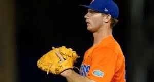 University of Florida first baseman Pete Alonso plays defense in a win over Florida State- Florida Gators baseball- 1280x852
