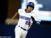 University of Florida outfielder Buddy Reed rounds third base before scoring the go-ahead run against Vanderbilt- Florida Gators baseball- 1280x852