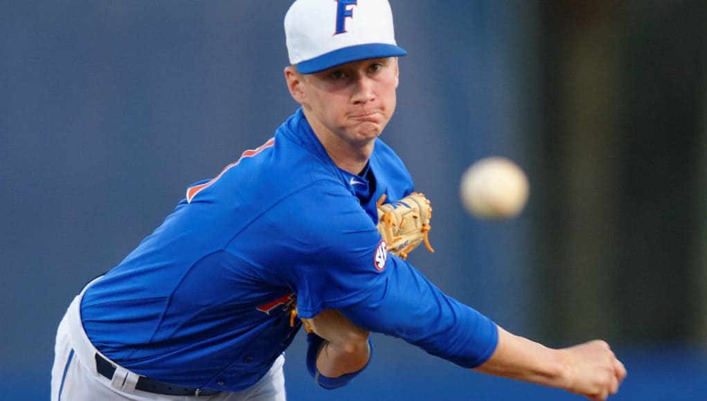 University of Florida pitcher Brady Singer makes his career debut against Florida Gulf Coast University- Florida Gators baseball- 1280x852