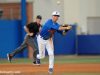 University of Florida third baseman Jonathan India fields and throws a ball to first against Florida Gulf Coast- Florida Gators baseball- 1280x852