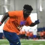 Florida Gators recruiting target Timaje Porter during football camp- 1280x853