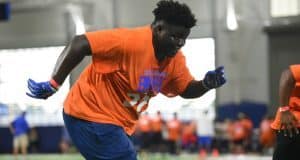 Florida Gators recruiting target Timaje Porter during football camp- 1280x853