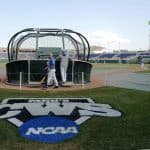 Jun 20, 2015; Omaha, NE, USA; The Florida Gators take batting practice before the game against the Virginia Cavaliers in the 2015 College World Series at TD Ameritrade Park. Mandatory Credit: Steven Branscombe-USA TODAY Sports