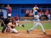 University of Florida outfielder Buddy Reed swings at a pitch during a 2015 Super Regional matchup against Florida State- Florida Gators baseball- 1280x852