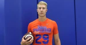 2018 quarterback recruit Artur Sitkowski poses for a picture after competing in the Florida Gators Next Level Quarterback Camp- Florida Gators recruiting- 1279x829