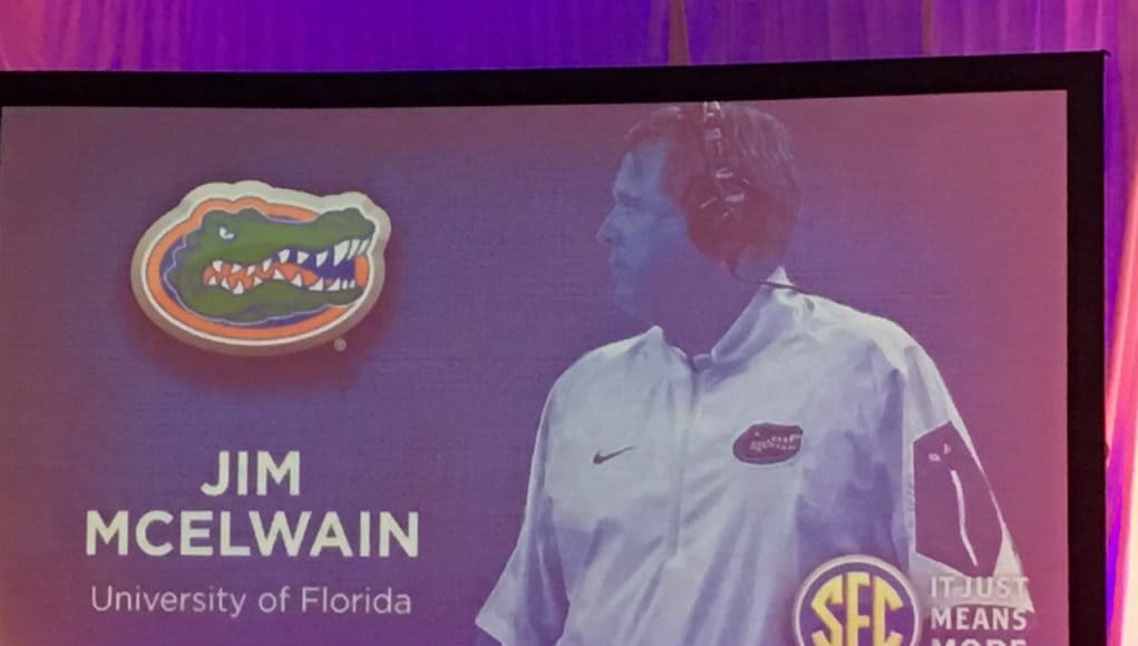 Florida Gators head coach Jim McElwain at SEC Media Days- 1280x924