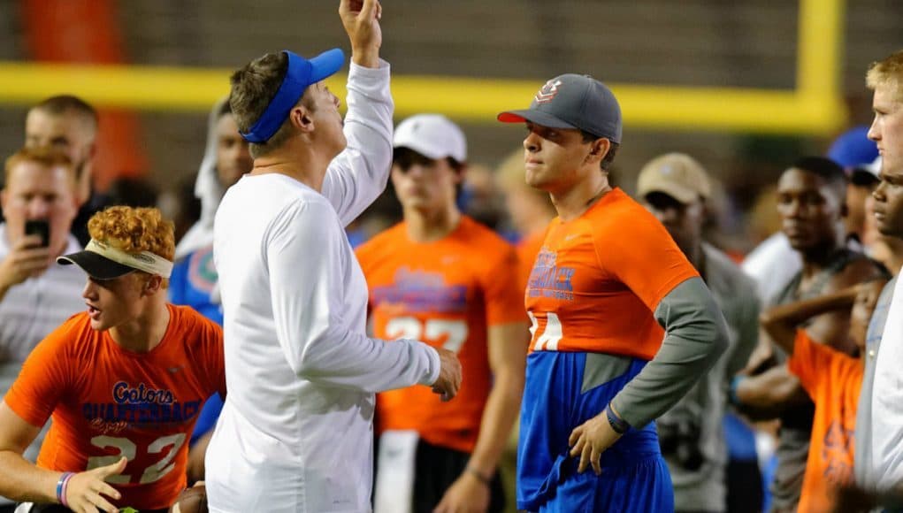 Florida Gators quarterback commit Jake Allen and offensive coordinator Doug Nussmeier- 1280x853