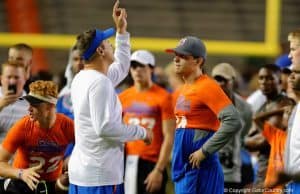 Florida Gators quarterback commit Jake Allen and offensive coordinator Doug Nussmeier- 1280x853