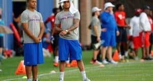 University of Florida cornerbacks Quincy Wilson and Jalen Tabor participate in the Jim McElwain football camp in Gainesville- Florida Gators football- 1280x852