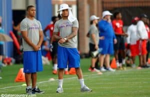 University of Florida cornerbacks Quincy Wilson and Jalen Tabor participate in the Jim McElwain football camp in Gainesville- Florida Gators football- 1280x852