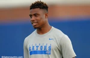 University of Florida freshman defensive back Chauncey Gardner works the Jim McElwain football camp in Gainesville- Florida Gators football- 1280x852