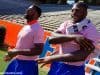 University of Florida seniors Marcus Maye and Jarrad Davis walk into Ben Hill Griffin Stadium before the Orange and Blue Debut- Florida Gators football- 1280x852