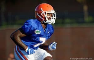 Florida Gators DB Duke Dawson at practice on August 24th- 1280x853