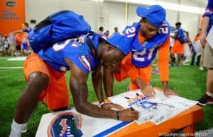 Florida Gators defensive back Joseph Putu at fan day- 1280x853