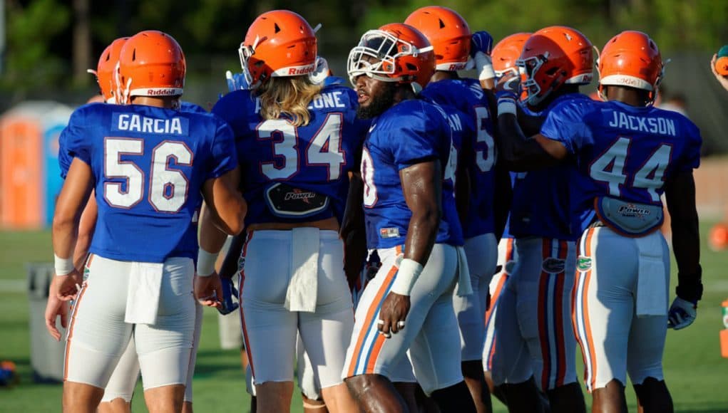 Florida Gators practice on August 24th just 10 days before the season- 1280x853