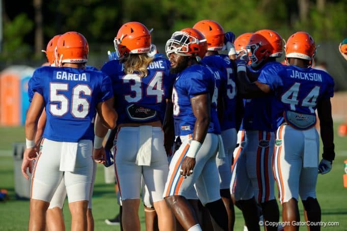 Florida Gators practice on August 24th just 10 days before the season- 1280x853