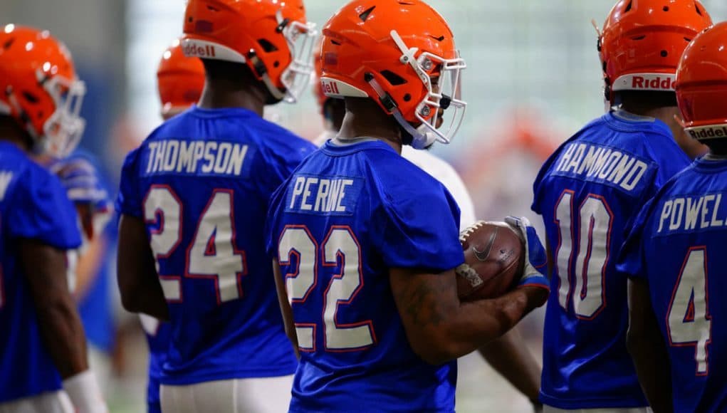 Florida Gators running backs Lamical Perine and Mark Thompson- 1280x853