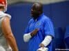 University of Florida defensive line coach Chris Rumph coaching during fall camp- Florida Gators football- 1280x852