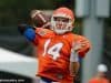 University of Florida quarterback Luke Del Rio delivers a pass during fall camp- Florida Gators football- 1280x852