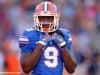 University of Florida wide receiver Dre Massey warms up before the Orange and Blue Debut- Florida Gators football- 1280x852