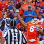 Florida Gators defensive back Quincy Wilson with a sick one handed INT- 1280x851