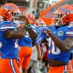 Florida Gators defensive backs Chaunce Gardner and Marcus Maye before North Texas - 1280x853
