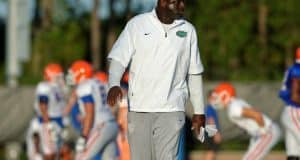 Florida Gators defensive line coach Chris Rumph at Gators practice in 2016- 1280x853