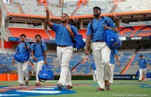 Florida Gators defensive lineman CeCe Jefferson during Gator Walk before North Texas - 1280x853