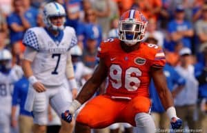 Florida Gators defensive lineman CeCe Jefferson makes a play against Kentucky- 1280x853