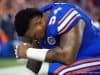 Florida Gators defensive tackle Khairi Clark before the UMass game- 1280x855