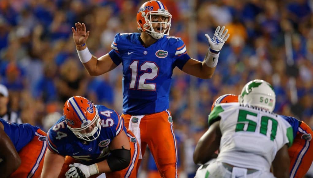 Florida Gators quarterback Austin Appleby plays against North Texas- 1280x853