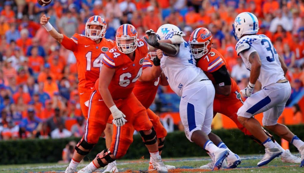 Florida Gators quarterback Luke Del Rio against Kentucky- 1280x853