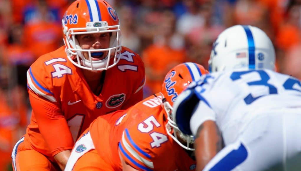 Florida Gators quarterback Luke Del Rio against Kentucky- Florida Gators football- 1280x851