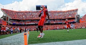 Florida Gators receiver Antonio Callaway celebrates after scoring against Kentucky- 1280x855