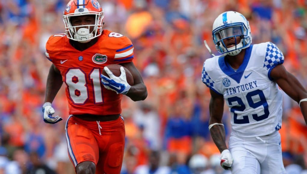 Florida Gators receiver Antonio Callaway with a long touchdown against Kentucky-1280x853