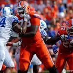 Florida Gators running back Lamical Perine runs against Kentucky- 1280x853