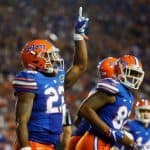 Florida Gators running back Lamical Perine scores against North Texas- 1280x853