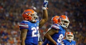 Florida Gators running back Lamical Perine scores against North Texas- 1280x853