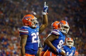 Florida Gators running back Lamical Perine scores against North Texas- 1280x853