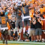 Tennessee Volunteers running back Jalen Hurd scores against Florida-1280x853