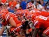 University of Florida quarterback Luke Del Rio makes a call at the line of scrimmage against the Kentucky Wildcats- Florida Gators football- 1280x852