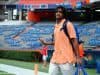 University of Florida receiver Tyrie Cleveland walks into Ben Hill Griffin Stadium before the Gators game vs. Kentucky- Florida Gators football- 1280x852