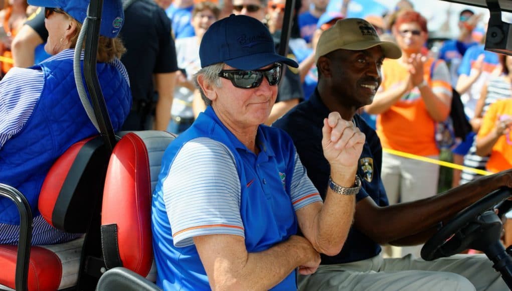 Florida Gators ambassador Steve Spurrier at Gator Walk- 1280x853